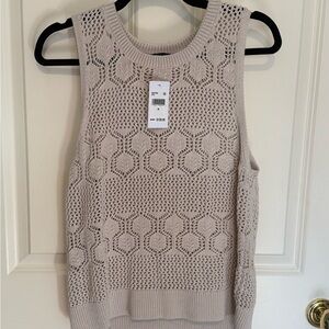 Splendid Sleeveless Beige Knit Top